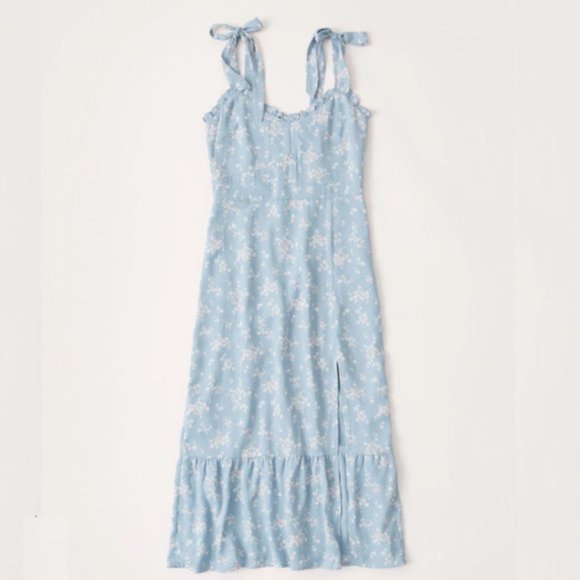 Abercrombie & Fitch Floral Tiered Midi Dress - Picture 4 of 6